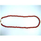 Jaspe Rouge Collier Boule