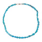 Turquoise de Chine Collier Grain de Café