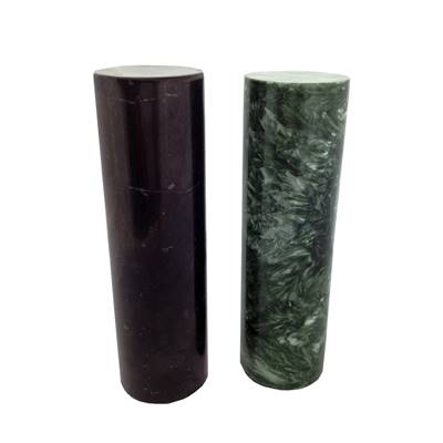 Shungite + Séraphinite Lots Cylindres Harmoniseurs