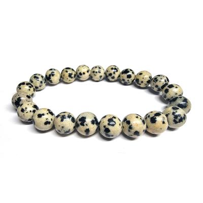 Jaspe Dalmatien Bracelet Boule