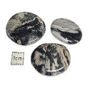 Jaspe Feuille d'Argent Pierre Plate