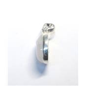 Pierre de Lune Bleutée Pendentif avec Monture en Argent