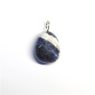 Sodalite Pendentif Pierre Roulée