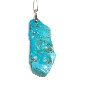 Turquoise de Chine pendentif Plaque 04916