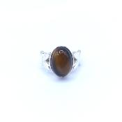 Oeil de Tigre Bague en Argent 13761 / Taille 53.5