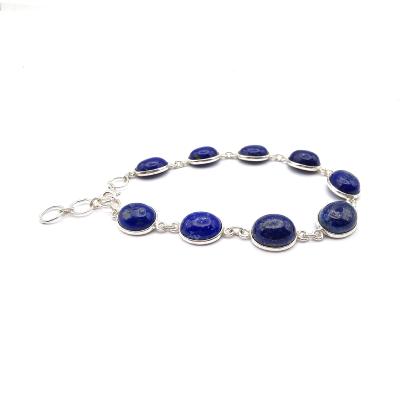 Lapis-Lazuli d'Afghanistan Bracelet Argent 925