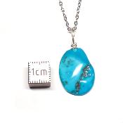 Turquoise Sleeping Beauty Pendentif Pierre Roulée 2188