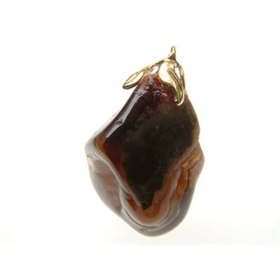 Agate de Feu Pendentif Pierre Roulée