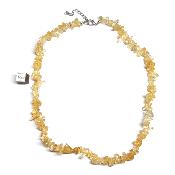 Citrine Chauffée (Améthyste Chauffée) Collier Baroque