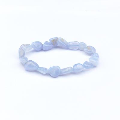 Calcédoine Bleue Bracelet Roulé