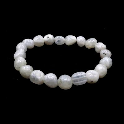Pierre de Lune Bleutée Bracelet Roulé