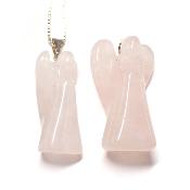 Quartz Rose Pendentif Ange