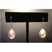 Perle d'Eau Douce Boucles d'Oreilles Goutte