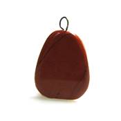 Jaspe Rouge Pendentif Mini Pierre Plate