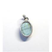 Labradorite Pendentif avec Monture en Argent