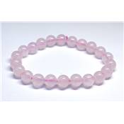 Quartz Rose Bracelet Boule