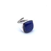 Lapis Lazuli Bague en Argent 13778 / Taille réglable