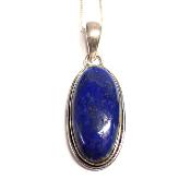 Lapis Lazuli Pendentif avec Monture en Argent 15063