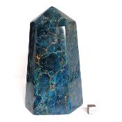 Apatite Bleue Pointe Unique Polie 15703