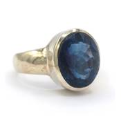 Fluorine Bleue Bague en Argent 18426 / Taille 53