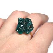 Dioptase Bague en métal 2014