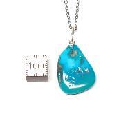 Turquoise Sleeping Beauty Pendentif Pierre Roulée 2192