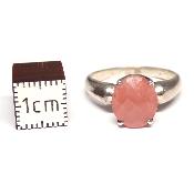 Rhodochrosite Bague en Argent 2395