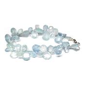 Création Pétales Aigue marine Bracelet 2436