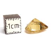 Citrine Naturelle Pierre Taillée en coeur 2531