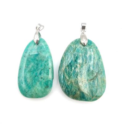 Amazonite de Russie Mini Pendentif Pierre Plate