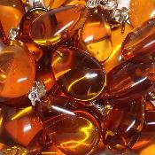 Ambre de la Baltique Pendentif Goutte