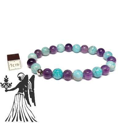 Signe Astrologie du Vierge Bracelet Boule