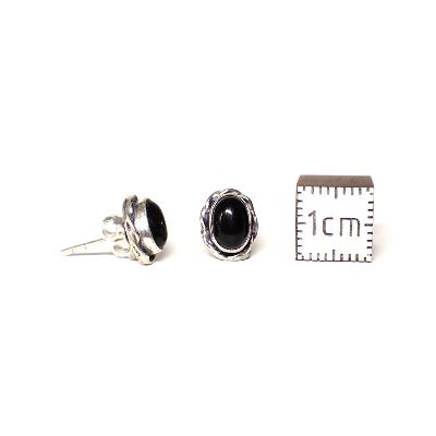 Onyx Boucles d'Oreilles Ovale Choix n°2 BO2A