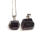 Tourmaline Noire Pendentif Pierre Brute