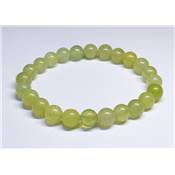 Jade Jaune d'Australie ( Préhnite ) Bracelet Boule