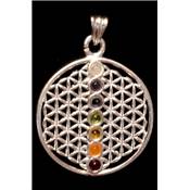 7 Chakras Pendentif Métal Argenté Choix n°1