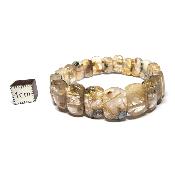 Cristal Rutile Bracelet Carré 14981