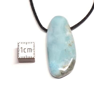 Larimar pendentif pierre percée 15615