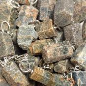 Saphir Pendentif Pierre Brute