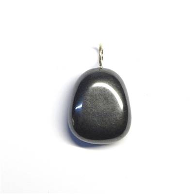 Hématite Pendentif Pierre Roulée