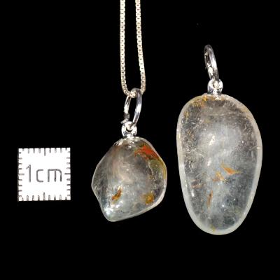 Topaze Bleue Pendentif Pierre Roulée