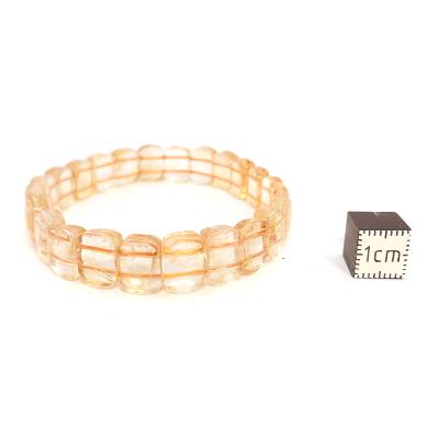 Citrine Chauffée (Améthyste Chauffée) Bracelet Carré 04787