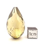 Citrine Naturelle Goutte Facettée 14542