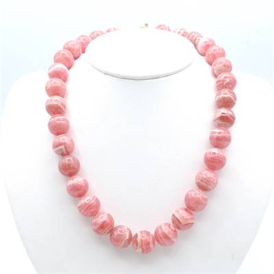 Rhodochrosite Collier Qualité Extra 18853