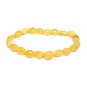 Ambre de la Baltique Jaune Bracelet Pierre Roulé