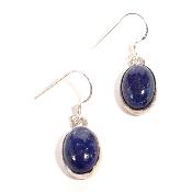 Lapis Lazuli Boucles d'Oreilles Ovale Pendante Choix n°2 BO3A