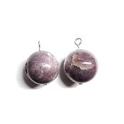 Lepidolite Pendentif Boule