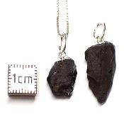 Spinelle Noire Pendentif Pierre Brute