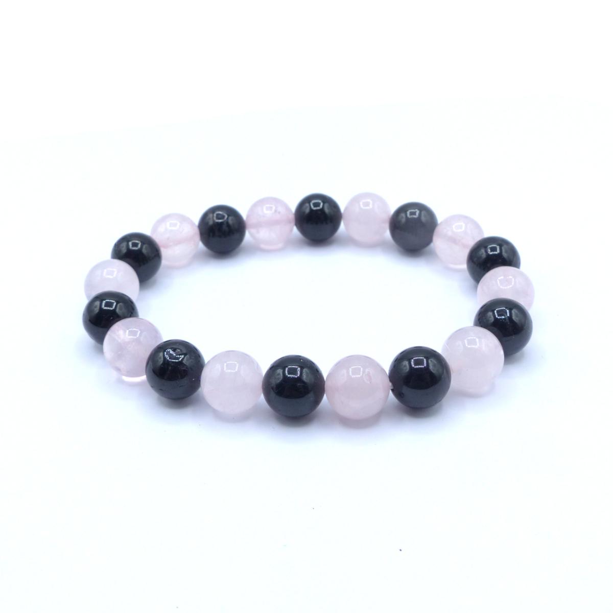 Bracelet Orgonite Réglable - Tourmaline Noire, Métaux (bronze, Cuivre) - Neuf Sans Emballage