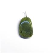 Jade Nephrite du Canada Pendentif Pierre Roulée